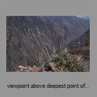 viewpoint above deepest point of Colca canyon